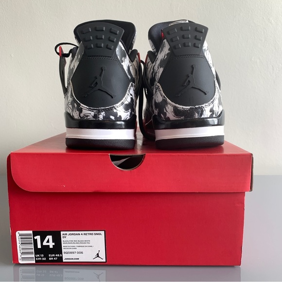 Air Jordan 4 Retro "Singles Day/Tattoo" sneakers NEW size 14 mens shoes - Picture 5 of 8